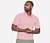 GODRI PREMIER STRIPE POLO, MAUVE/NATURAL