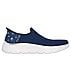 GO WALK FLEX - SUNSET ROSE, NAVY/TURQUOISE Footwear Lateral View