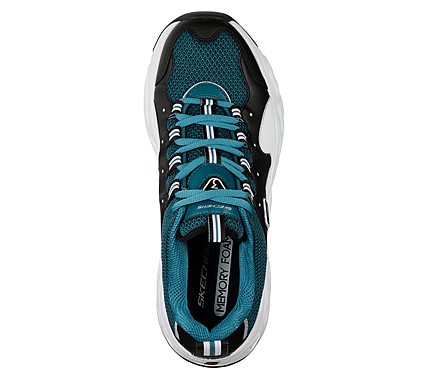 D'LITES 3-SILVERWOOD, BLACK/GREEN Footwear Top View