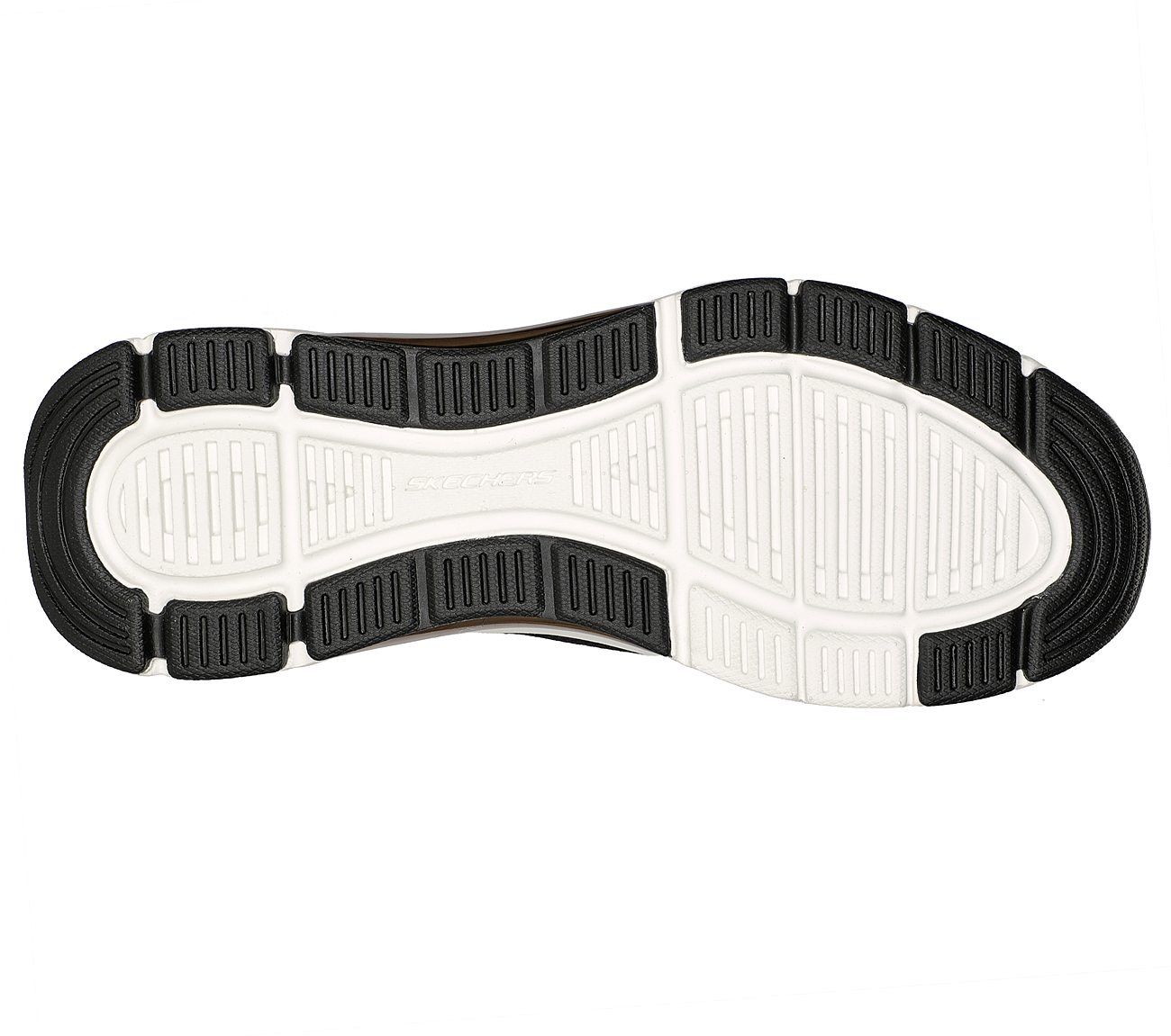 SKECH-AIR ARCH FIT, BLACK/WHITE Footwear Bottom View