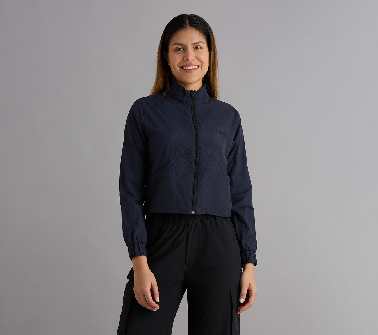 ALL WEATHER JACKET, NAVY Apparel Lateral View