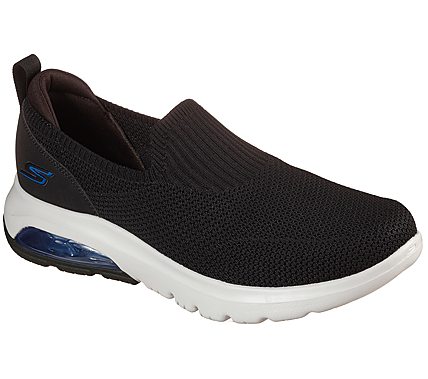Skechers Black/Blue Go Walk Air Airflow Mens Slip On Shoes - Style ID ...