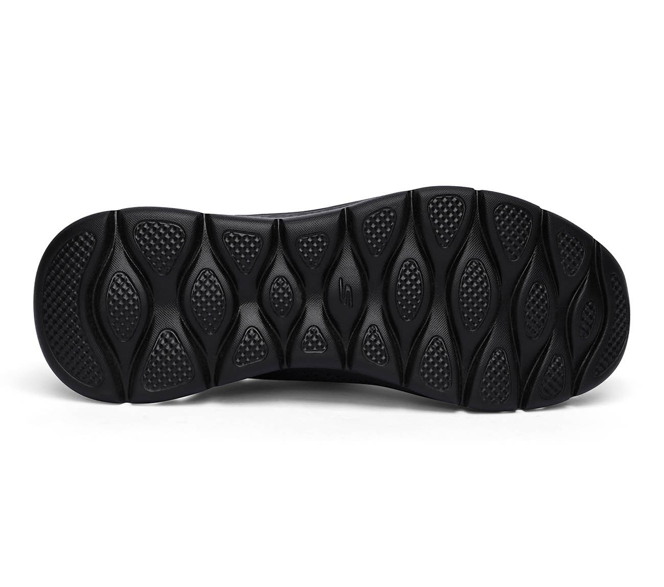 GO WALK FLEX, BLACK/CHARCOAL Footwear Bottom View