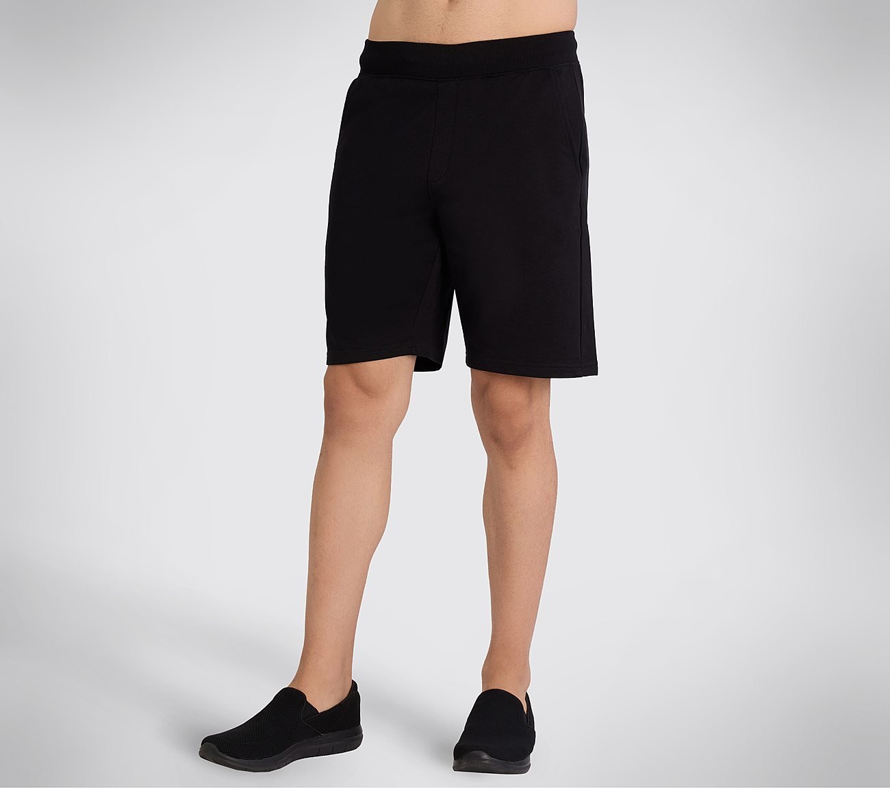 SKECHERS BASIC SHORTS, BBBBLACK Apparel Top View
