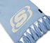 SKECHERS UNISEX REVERSIBLE SCARF, BLUE/WHITE