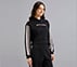 CONSTRAST TAPE HOODED SWEATSHIRT, BLACK