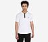 SS 1/4 ZIP POLO, WWWHITE Apparel Lateral View
