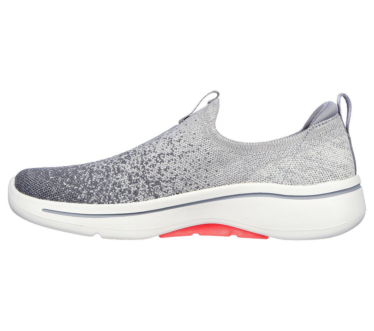 Skechers Grey Go Walk Arch Fit Lunar Views Slip On Shoes For Women ...