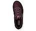 GO RUN SWIRL TECH, BBURGUNDY Footwear Top View