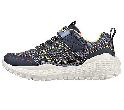 SKECHERS MONSTER-TRONIKO, NAVY/YELLOW Footwear Left View