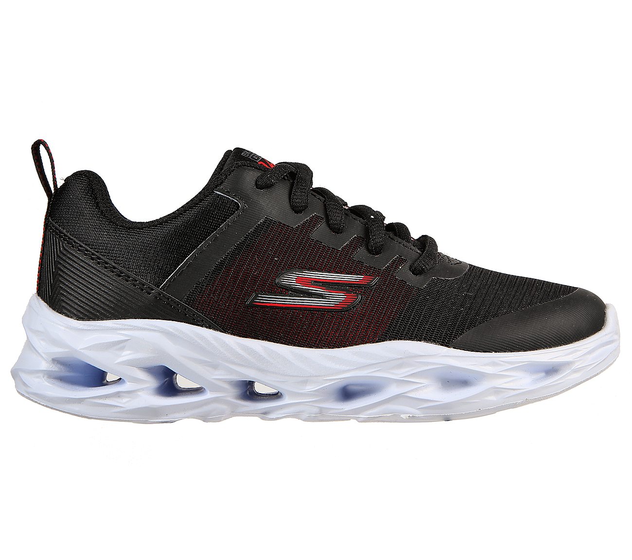 GO RUN VORTEX - STORM, BLACK/RED Footwear Right View