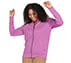 THE GOWALK HOODLESS HOODIE, PURPLE/HOT PINK Apparel Left View
