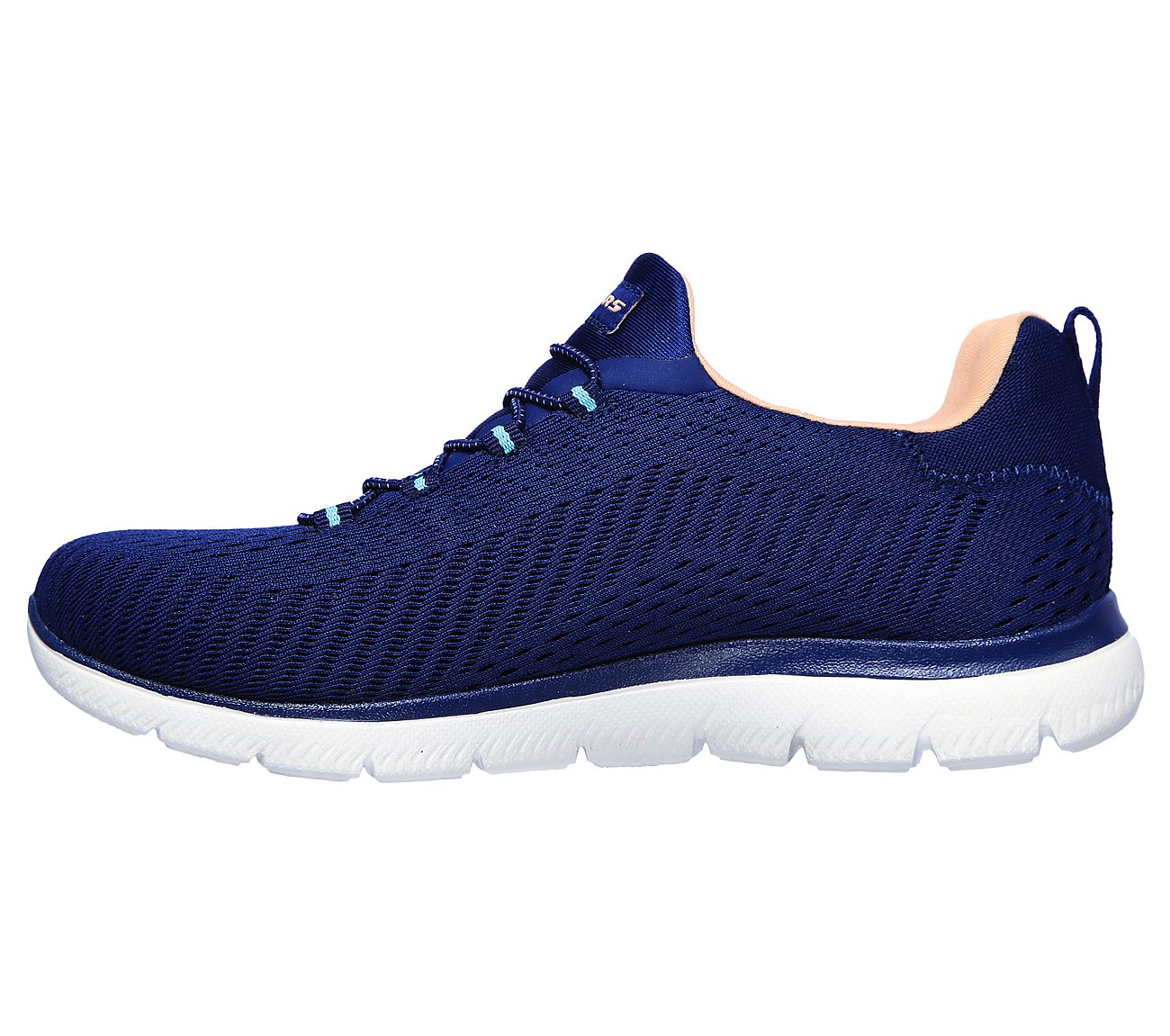SUMMITS - FAST ATTRACTION, NAVY/CORAL Footwear Left View