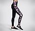 MISTY FLORAL HW FL LEGGING, BLACK/MAUVE