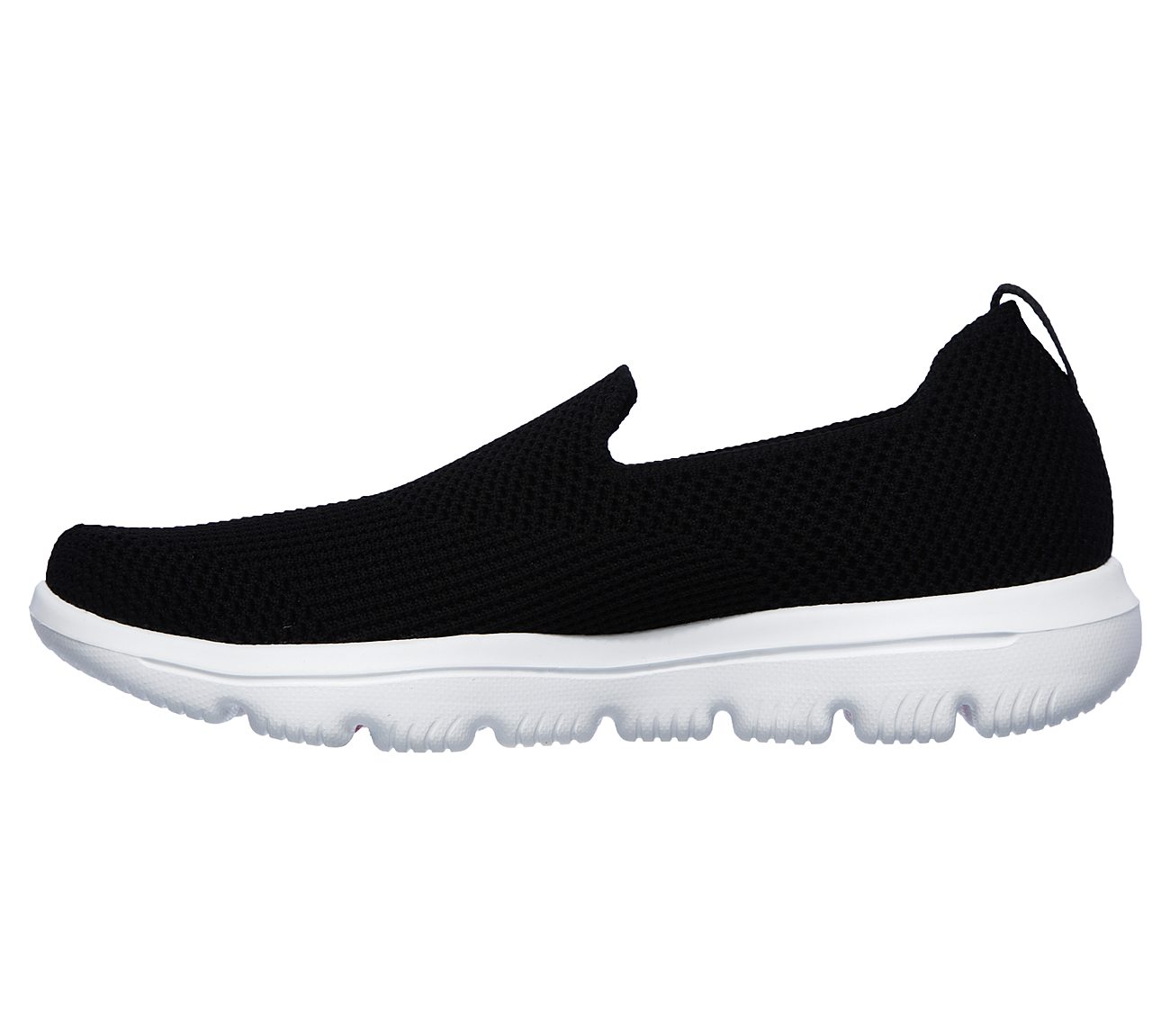 GO WALK EVOLUTION ULTRA-ENDLE, BLACK/WHITE Footwear Left View