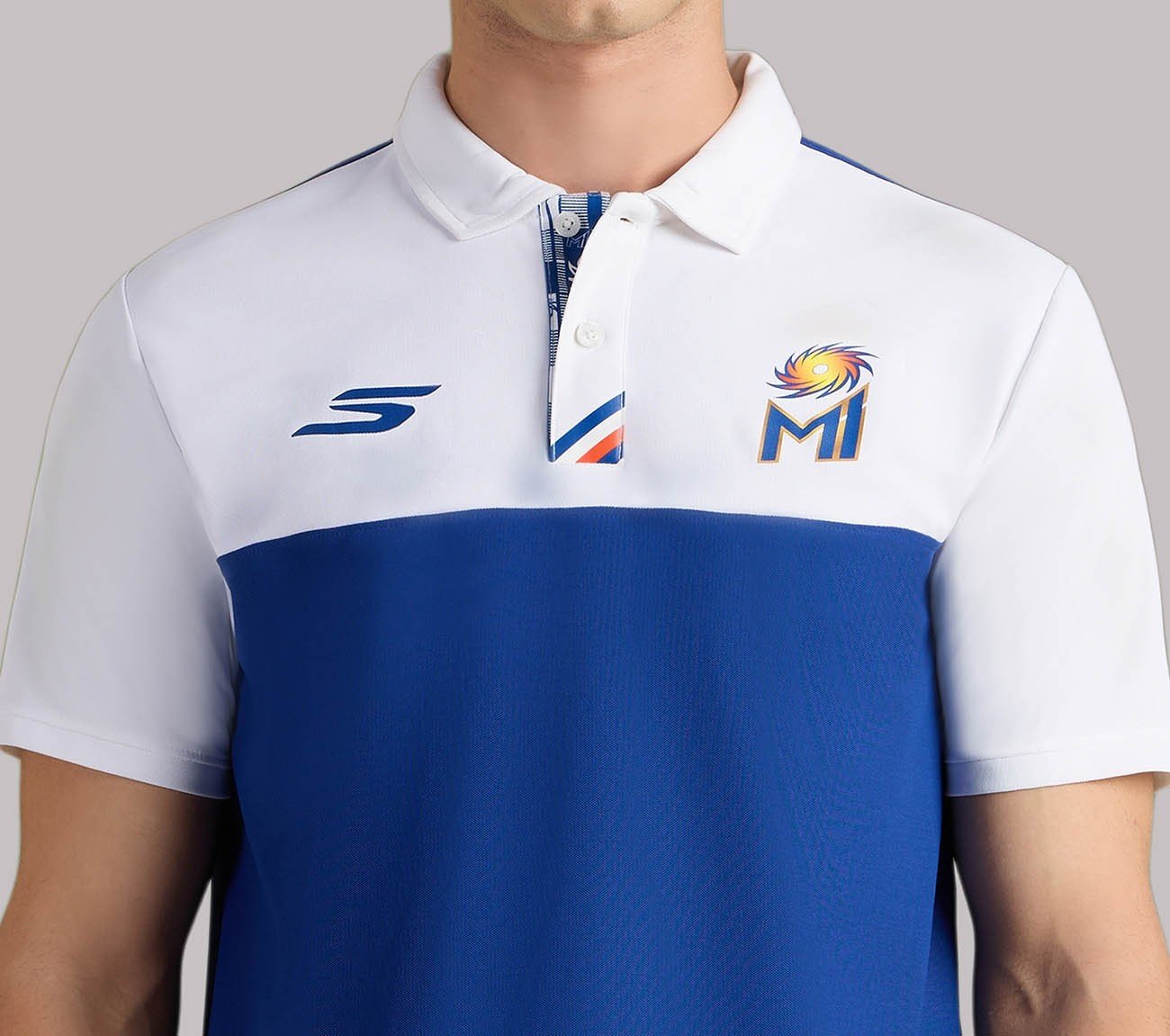 MUMBAI INDIANS TRAVEL POLO, BLUE/WHITE