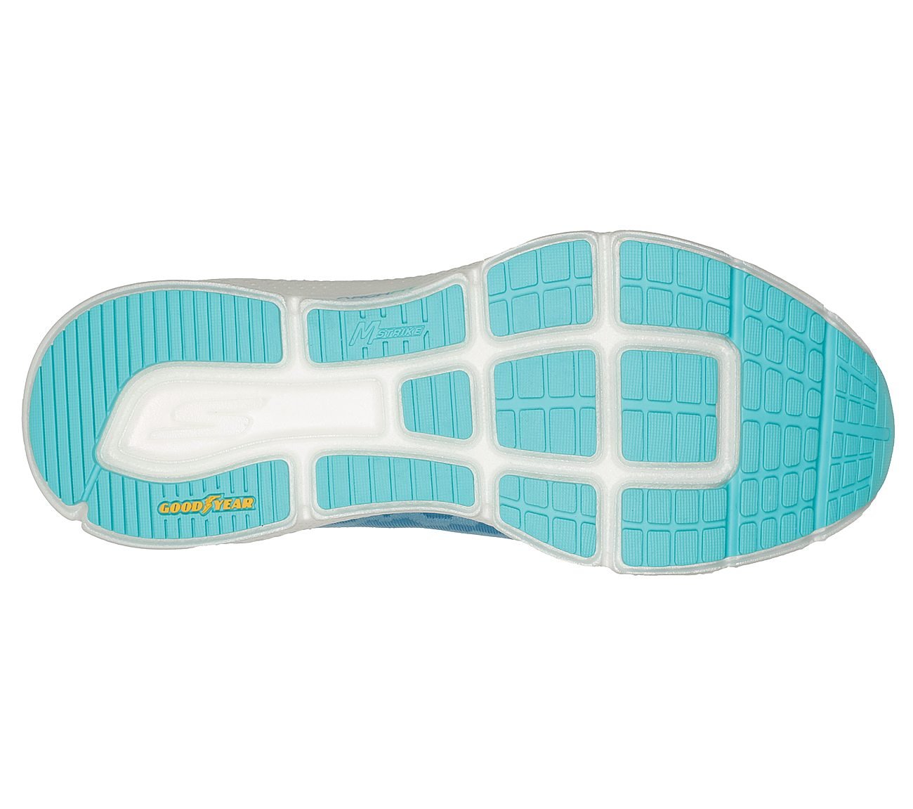 GO RUN RIDE 10, LLIGHT BLUE Footwear Bottom View