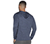 ON THE ROAD HOODED LS, BLUE/GREY Apparel Top View