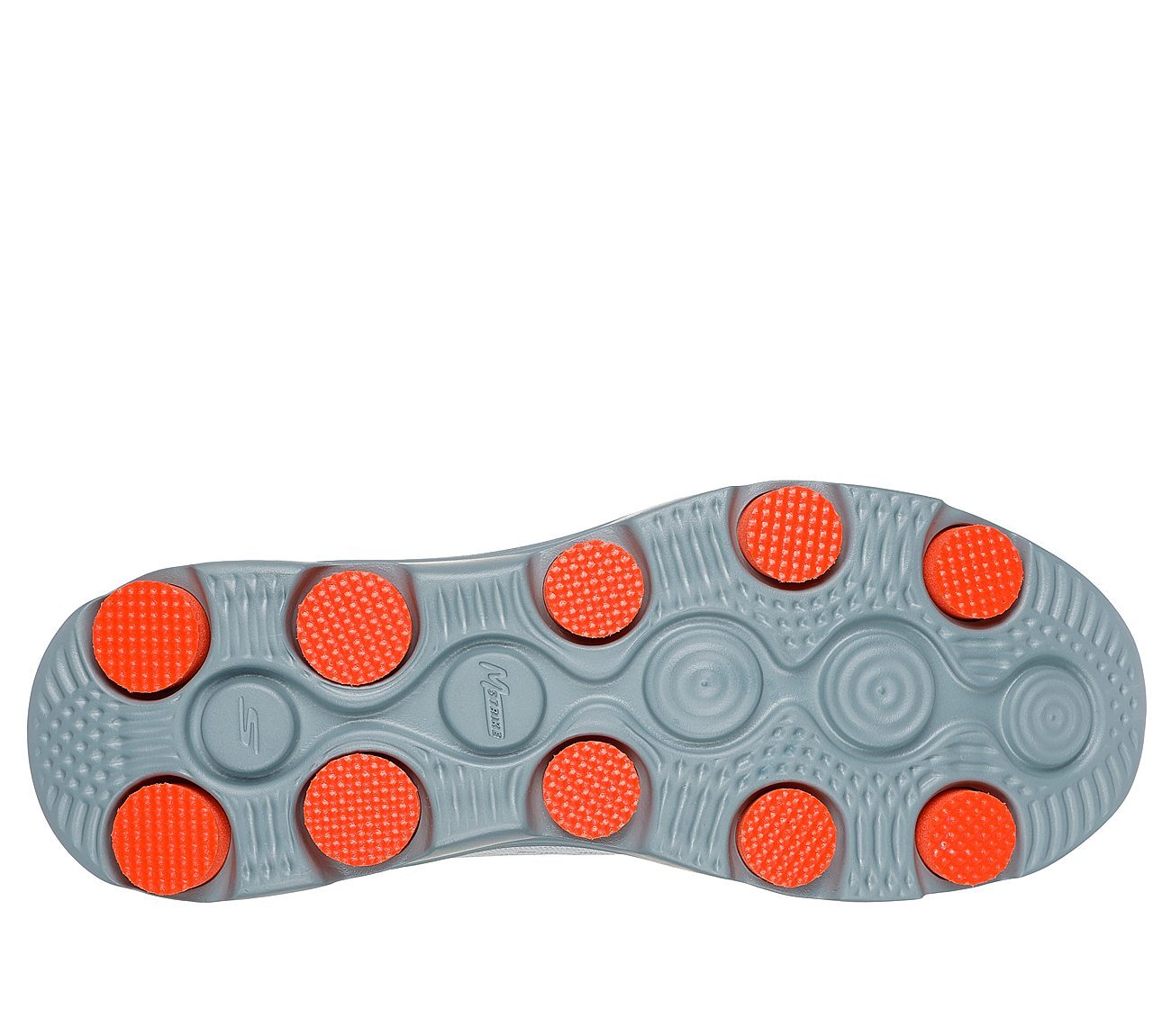 GO RUN 7, WHITE/MULTI Footwear Bottom View