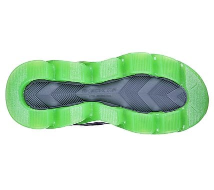 S LIGHTS-MEGA-SURGE, BLACK/LIME Footwear Bottom View