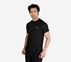SS SKECHERS DELTA T-SHIRT, BBBBLACK Apparel Top View