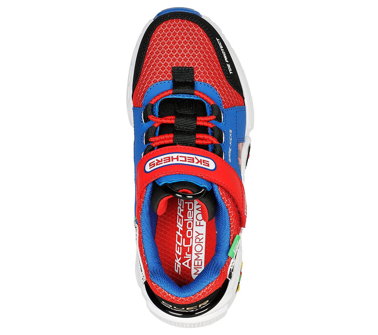 GAMETRONIX, BLUE/MULTI Footwear Top View