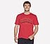 SKECHERS UNIVERSITY T-SHIRT, RED
