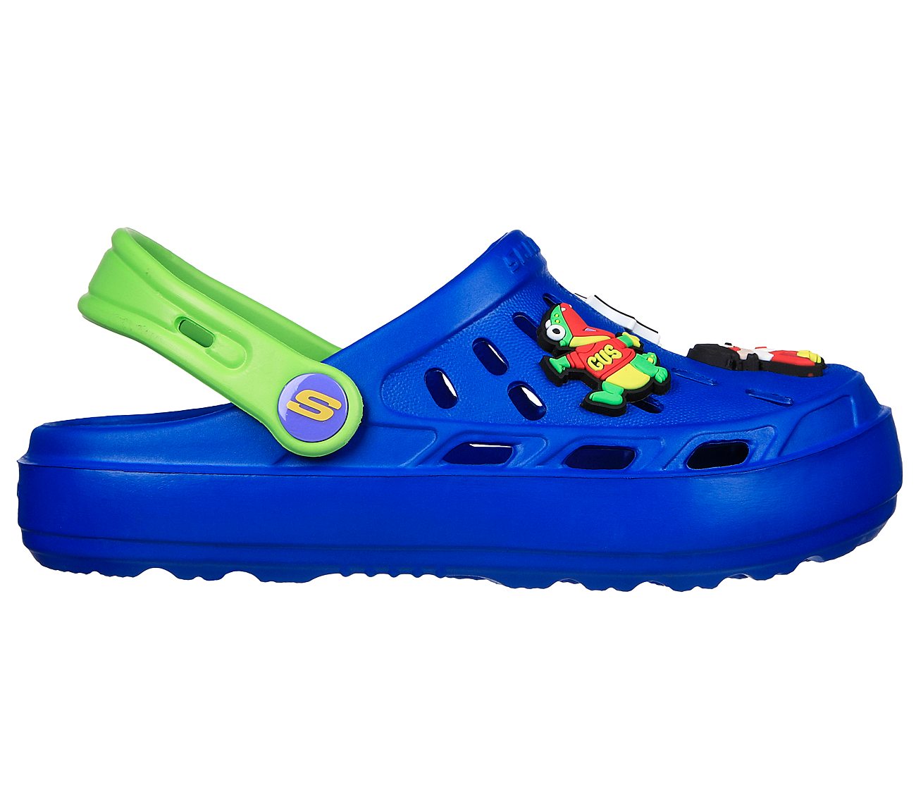 SWIFTERS - FUN FEST, BLUE/LIME Footwear Lateral View