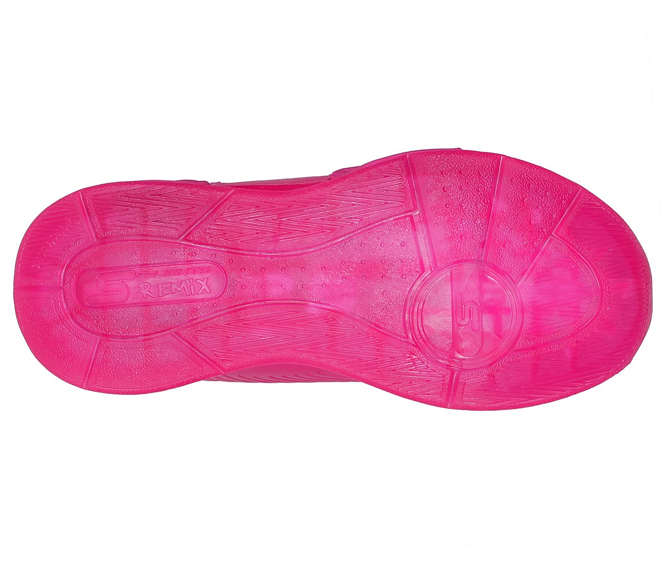 S-LIGHTS REMIX, HHOT PINK Footwear Bottom View