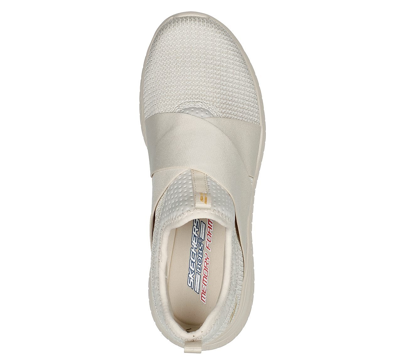 BOBS SQUAD CHAOS - 2SHINE, NATURAL Footwear Top View