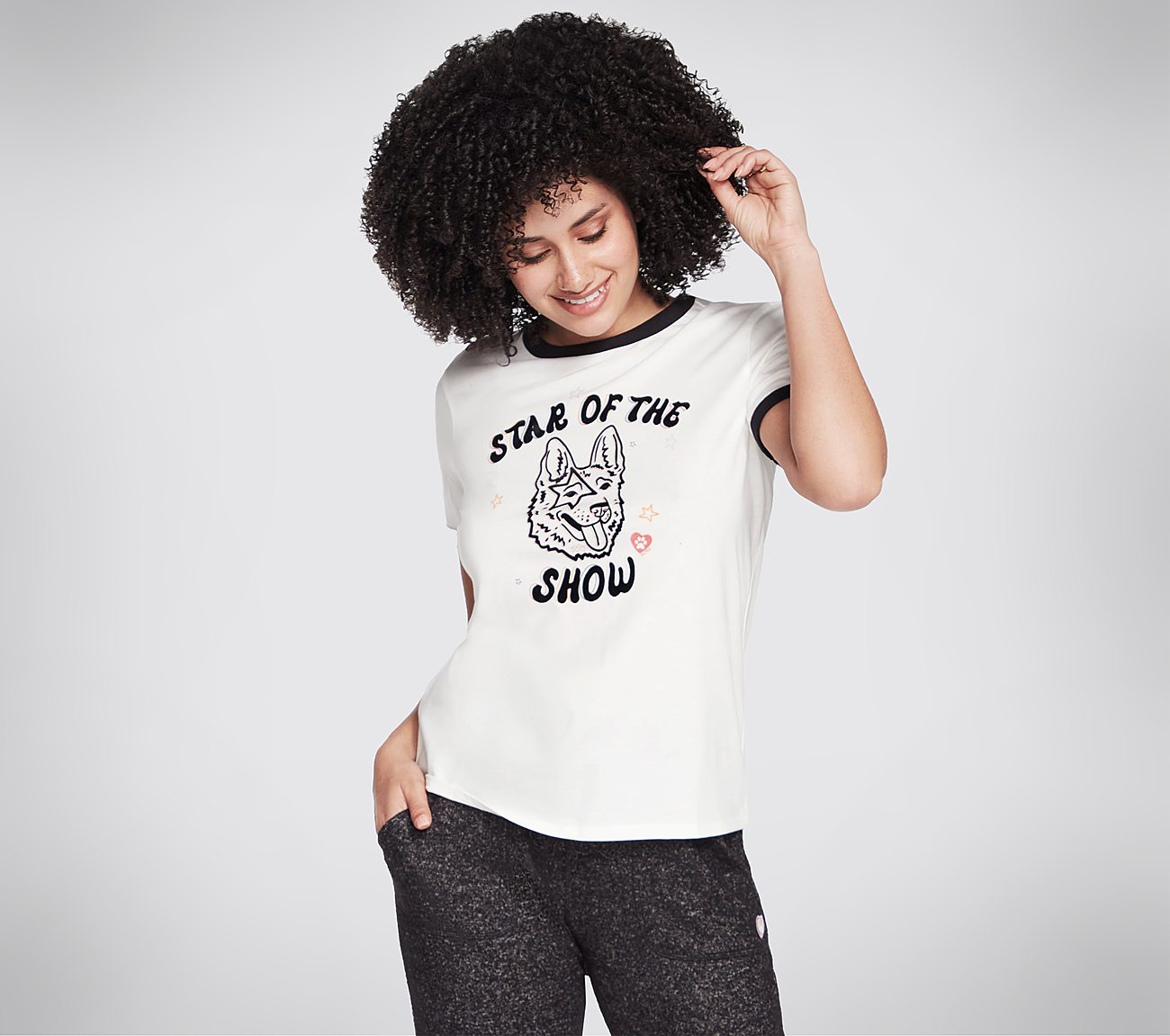 STAR RINGER TEE, OOFF WHITE Apparel Bottom View