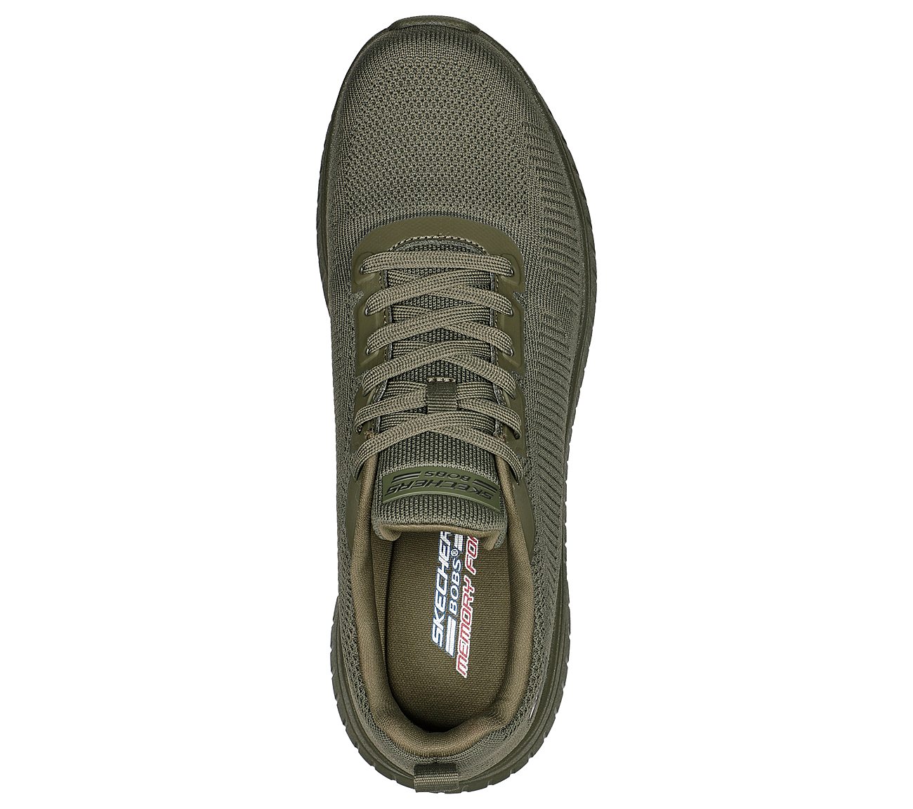 BOBS SQUAD CHAOS-PRISM BOLD, OOLIVE Footwear Top View