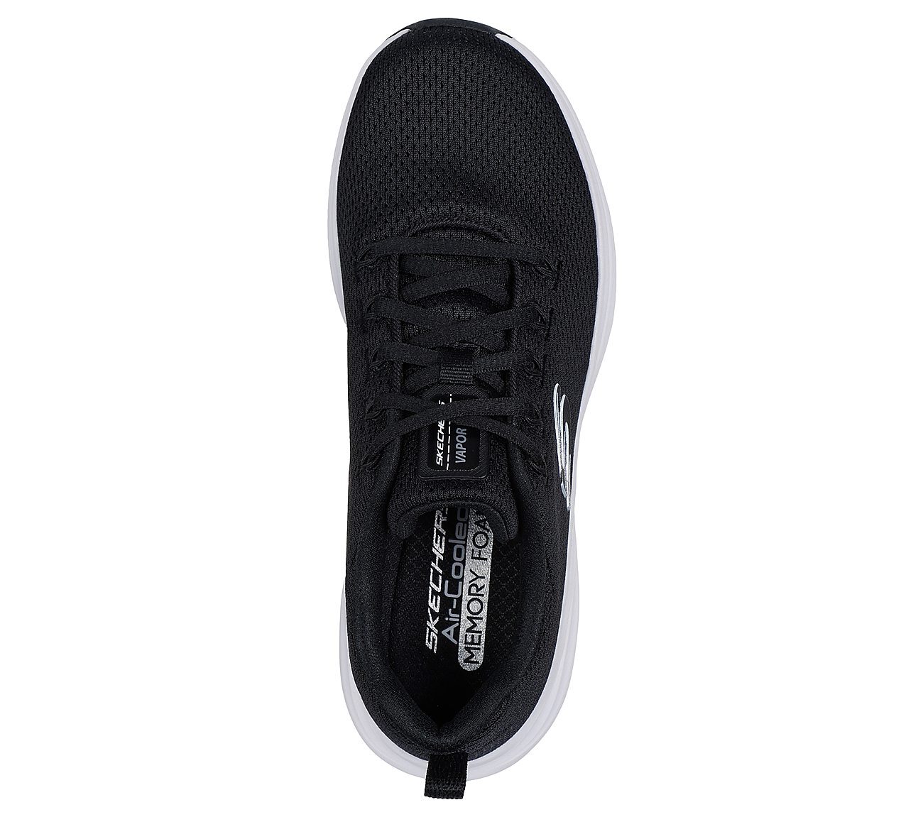 VAPOR FOAM-CHEERFUL TIMES, BLACK/WHITE Footwear Top View