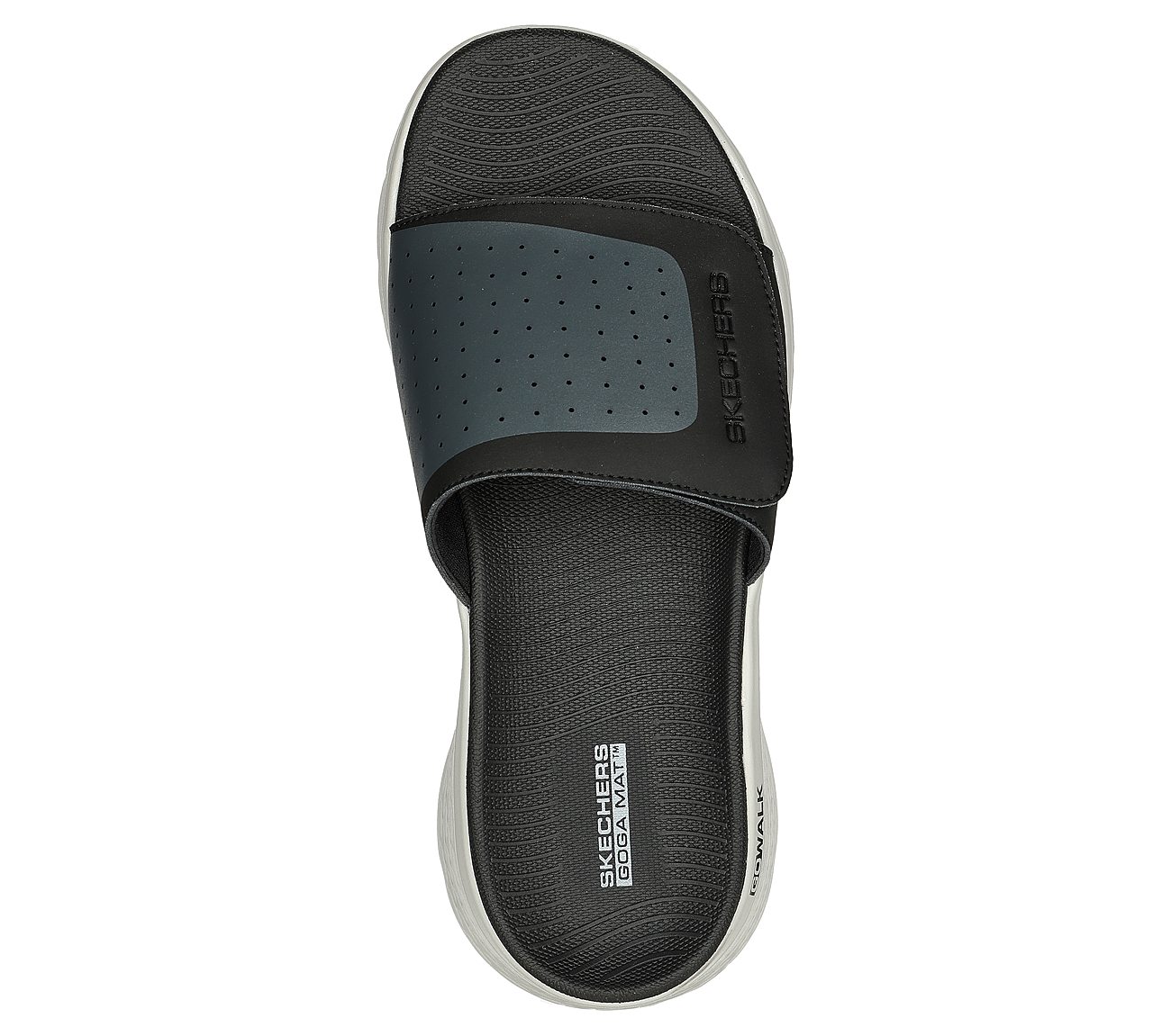 GO WALK FLEX SANDAL, BBBBLACK Footwear Top View