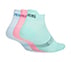 3PK WOMENS STRUCTURED NON TERRY ANKLE, AQUA/PINK
