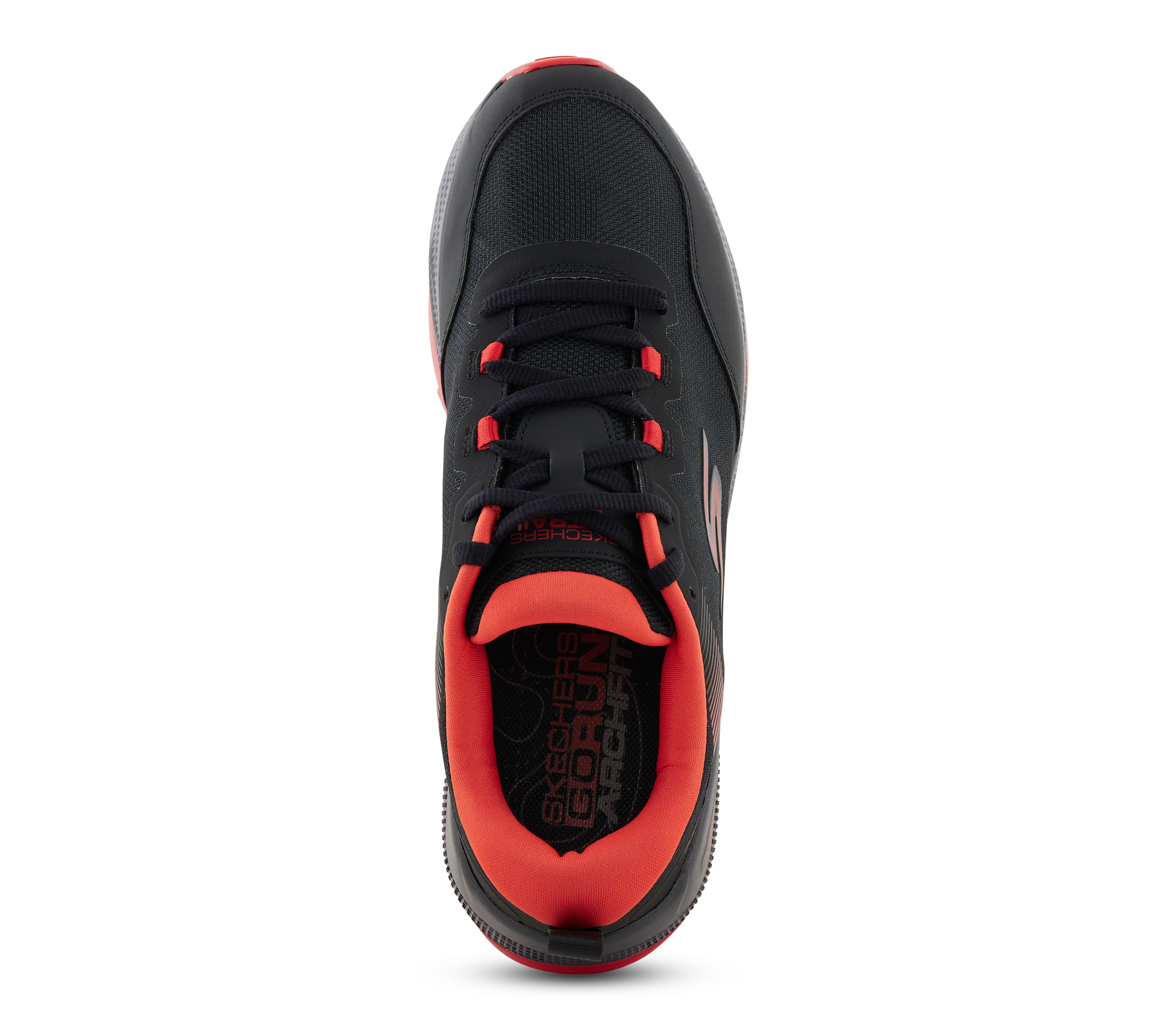GO RUN PURE TRAIL 2 - VALLEY, BLACK/RED Footwear Top View