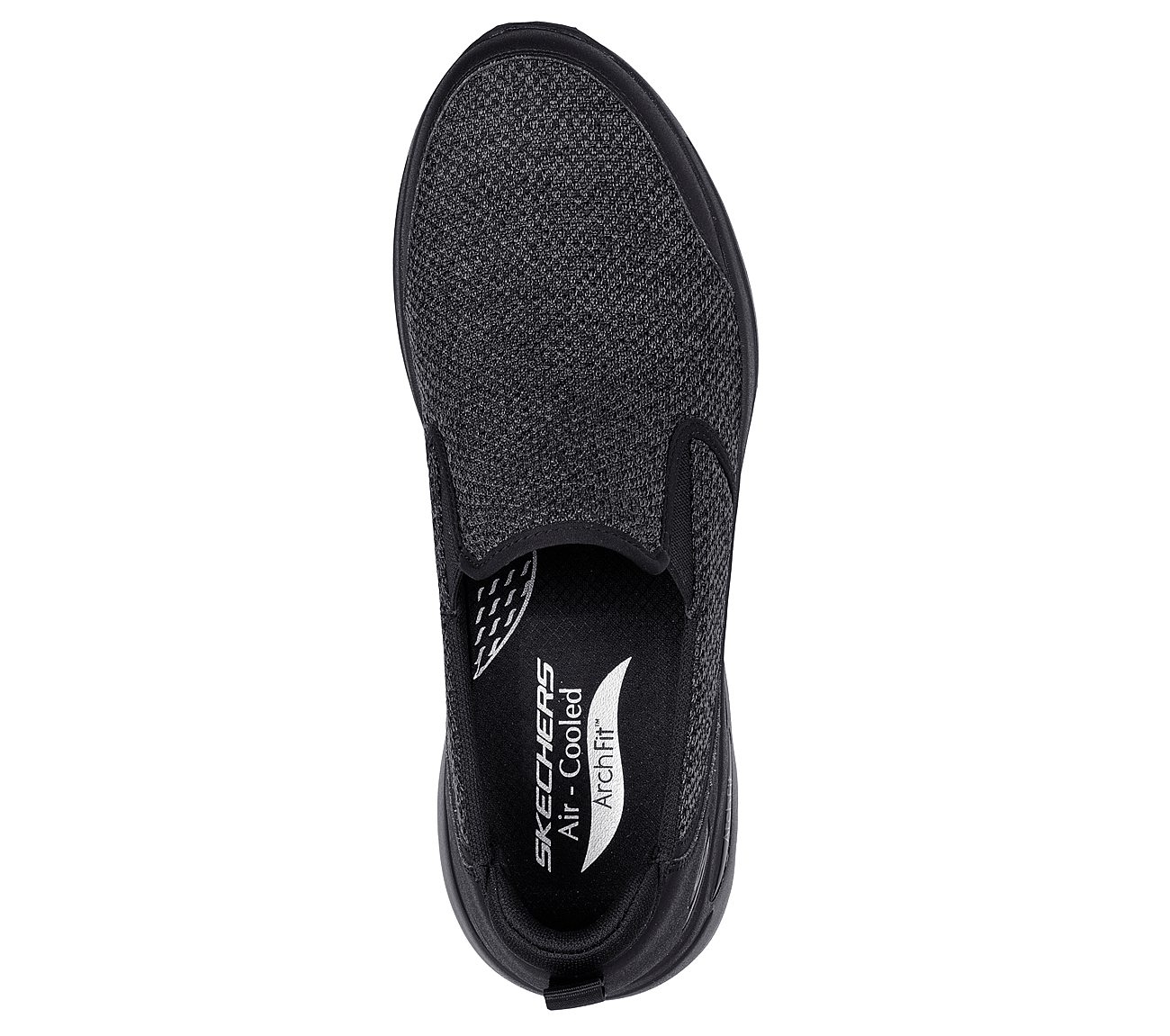 GO WALK ARCH FIT - GOODMAN, BBLACK Footwear Top View