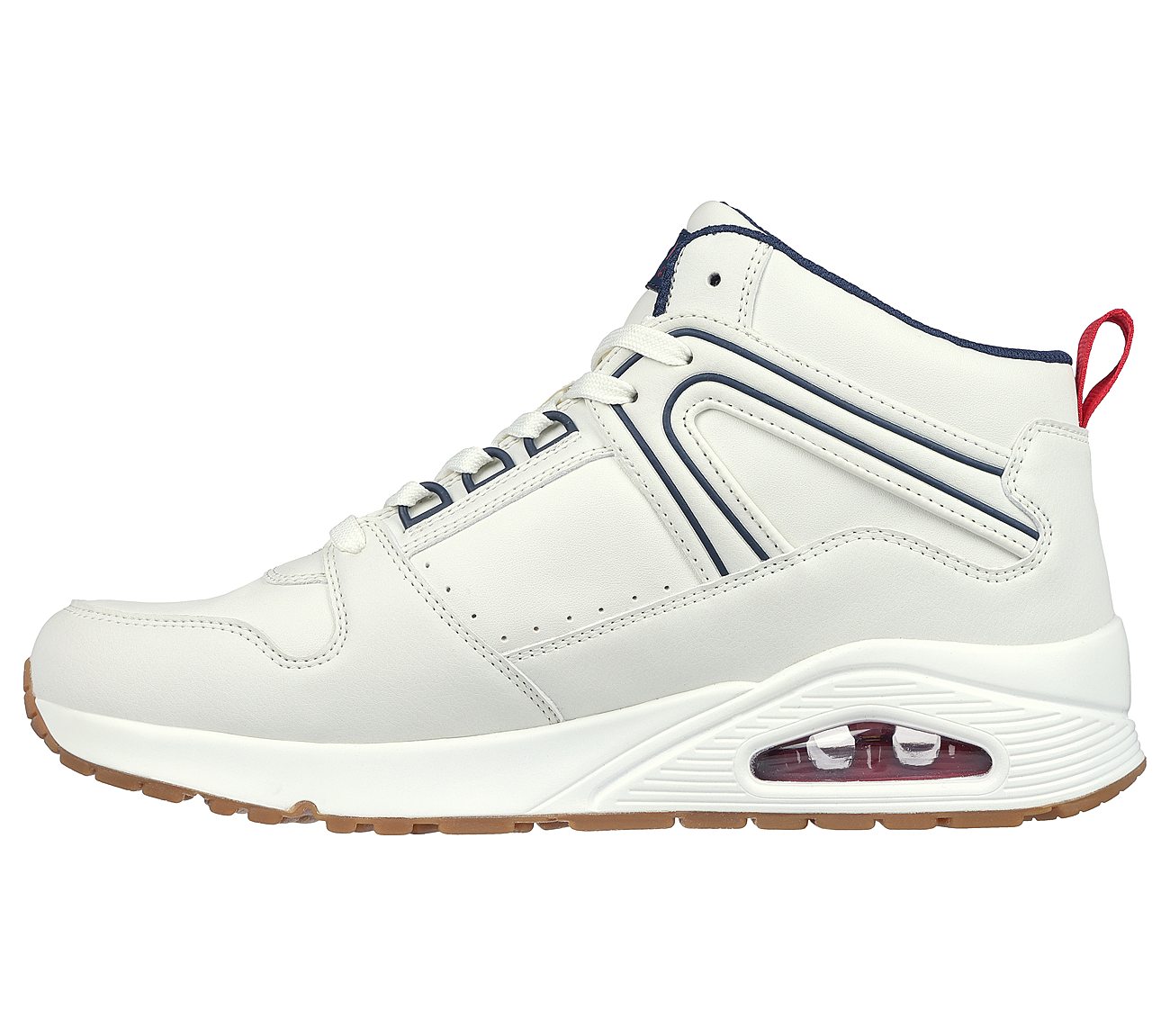 UNO - KEEP CLOSE, WHITE/NAVY/RED Footwear Left View