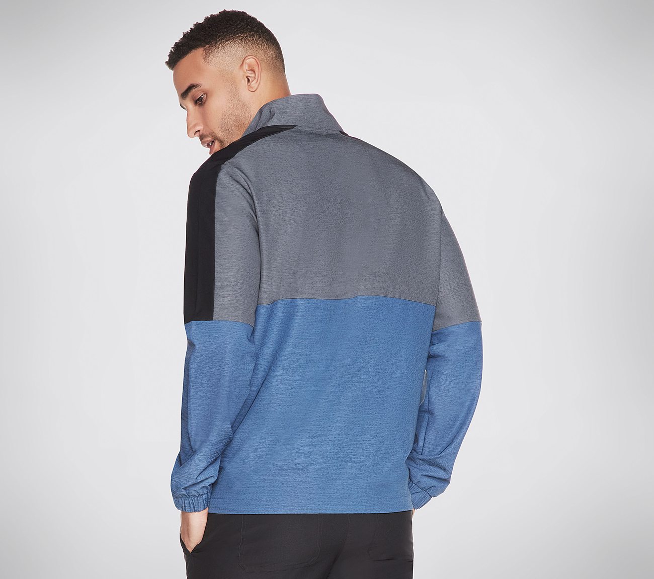 GO WALK MOTION JACKET, BLUE Apparel Top View