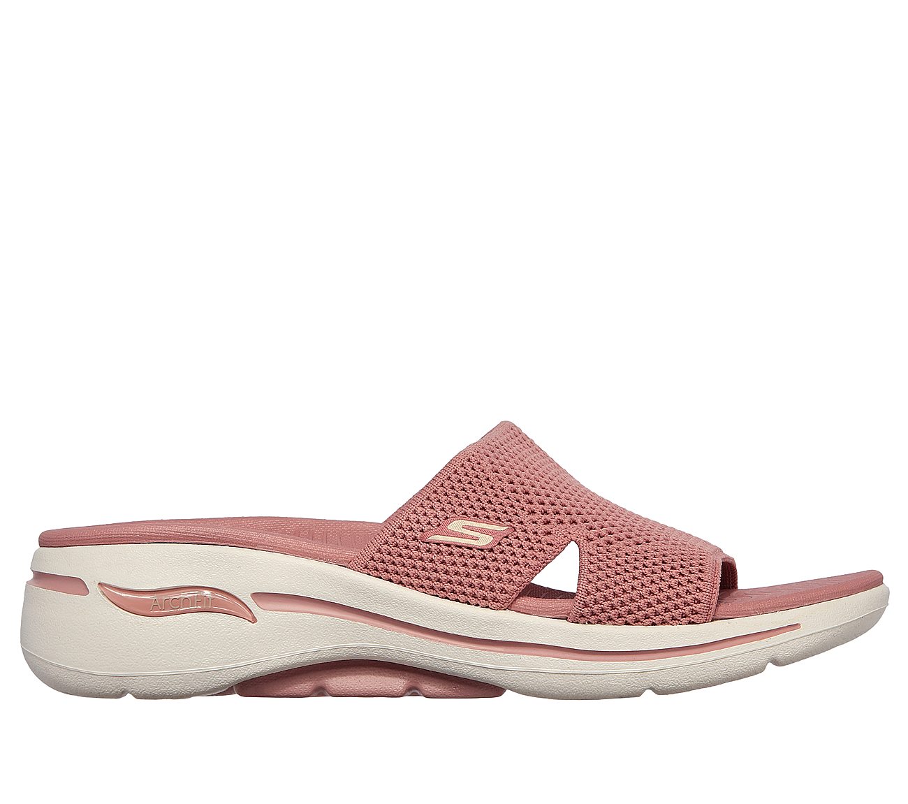 GO WALK ARCH FIT SANDAL - WOR, ROSE Footwear Lateral View