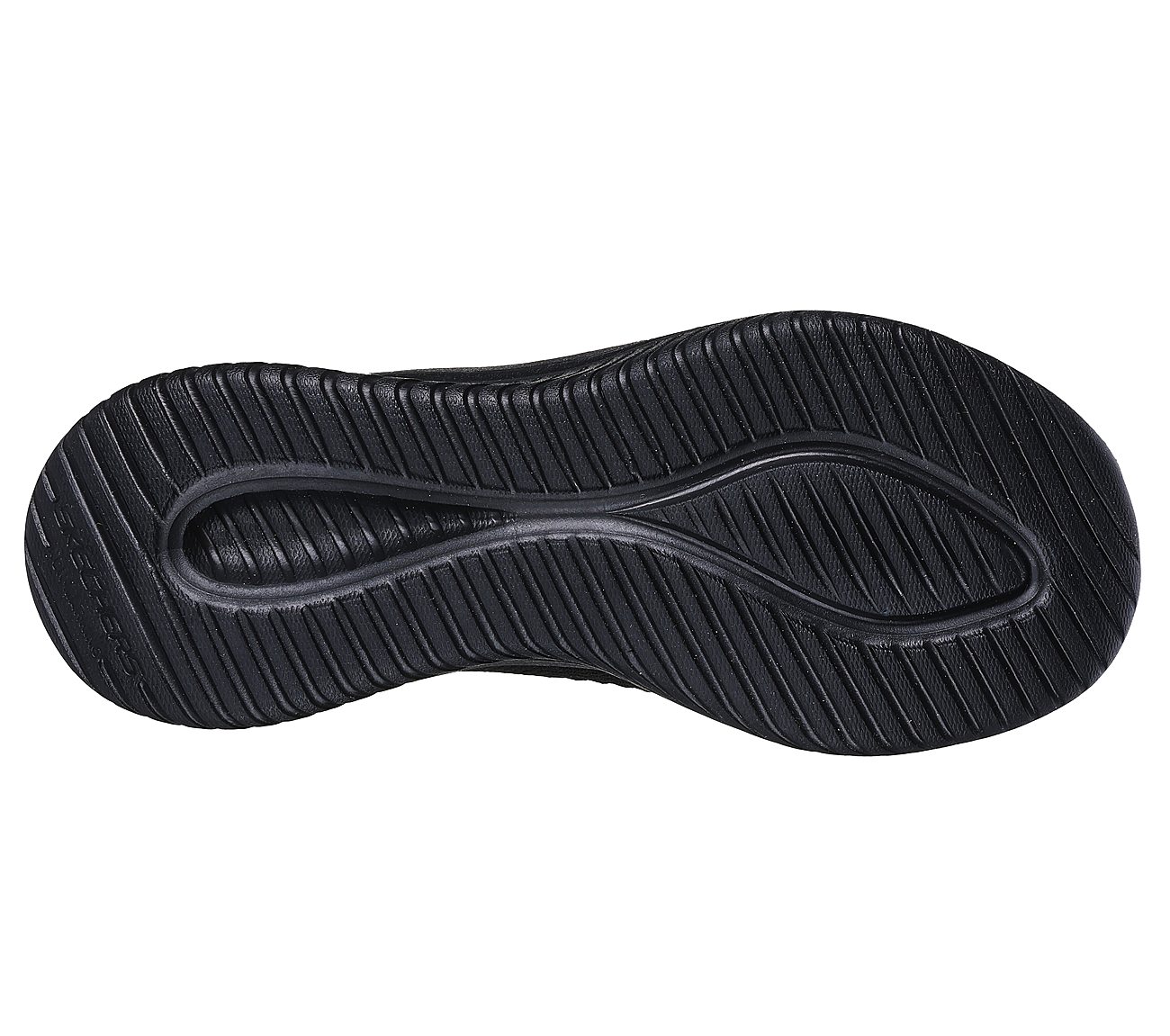 SKECHERS SLIP-INS: ULTRA FLEX 3.0 - SMOOTH STEP, BLACK Footwear Bottom View