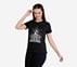 STUD EMBELLISHED ROUND NECK TSHIRT, BBBBLACK Apparel Top View