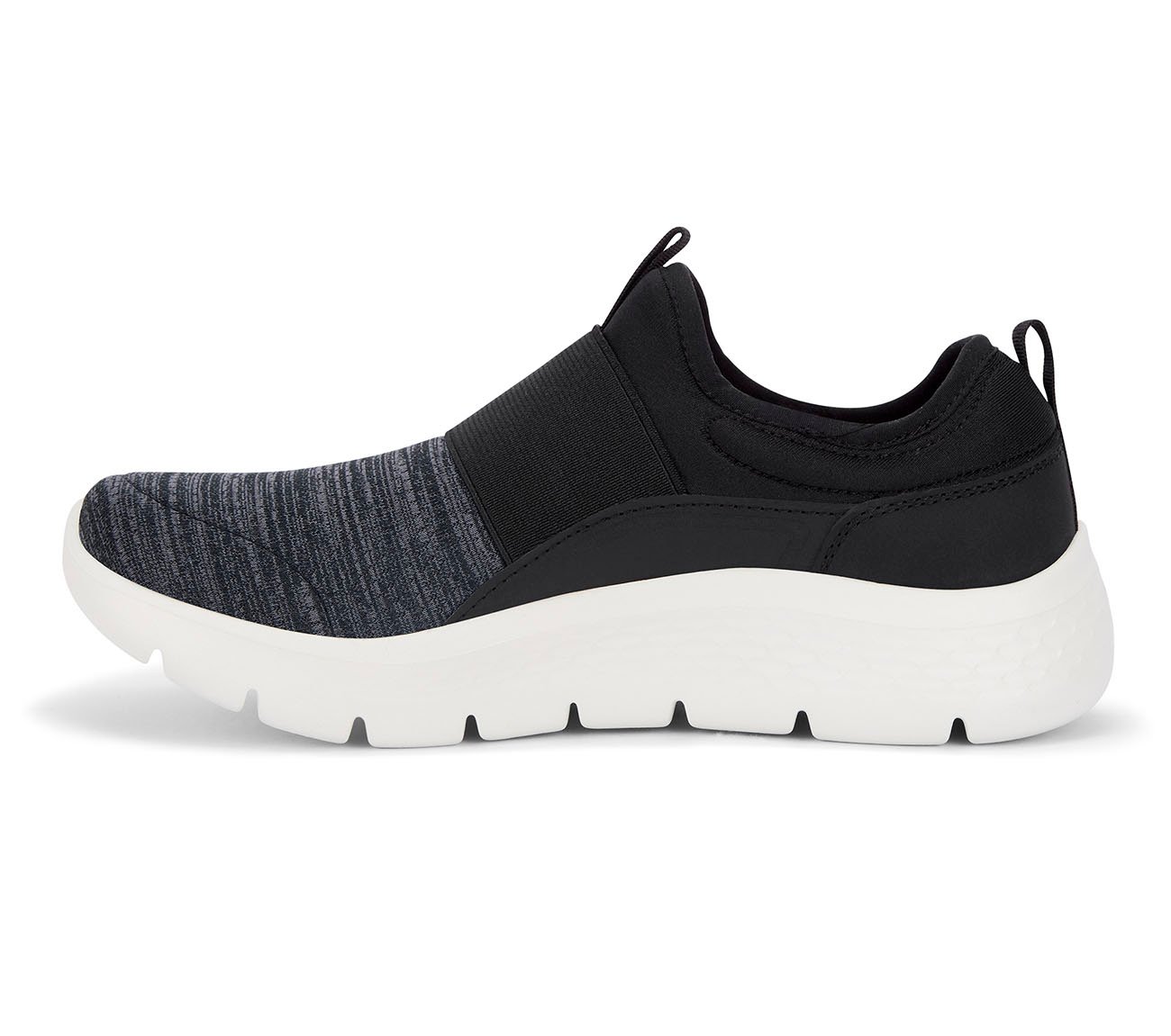 GO WALK FLEX, BLACK/WHITE Footwear Left View