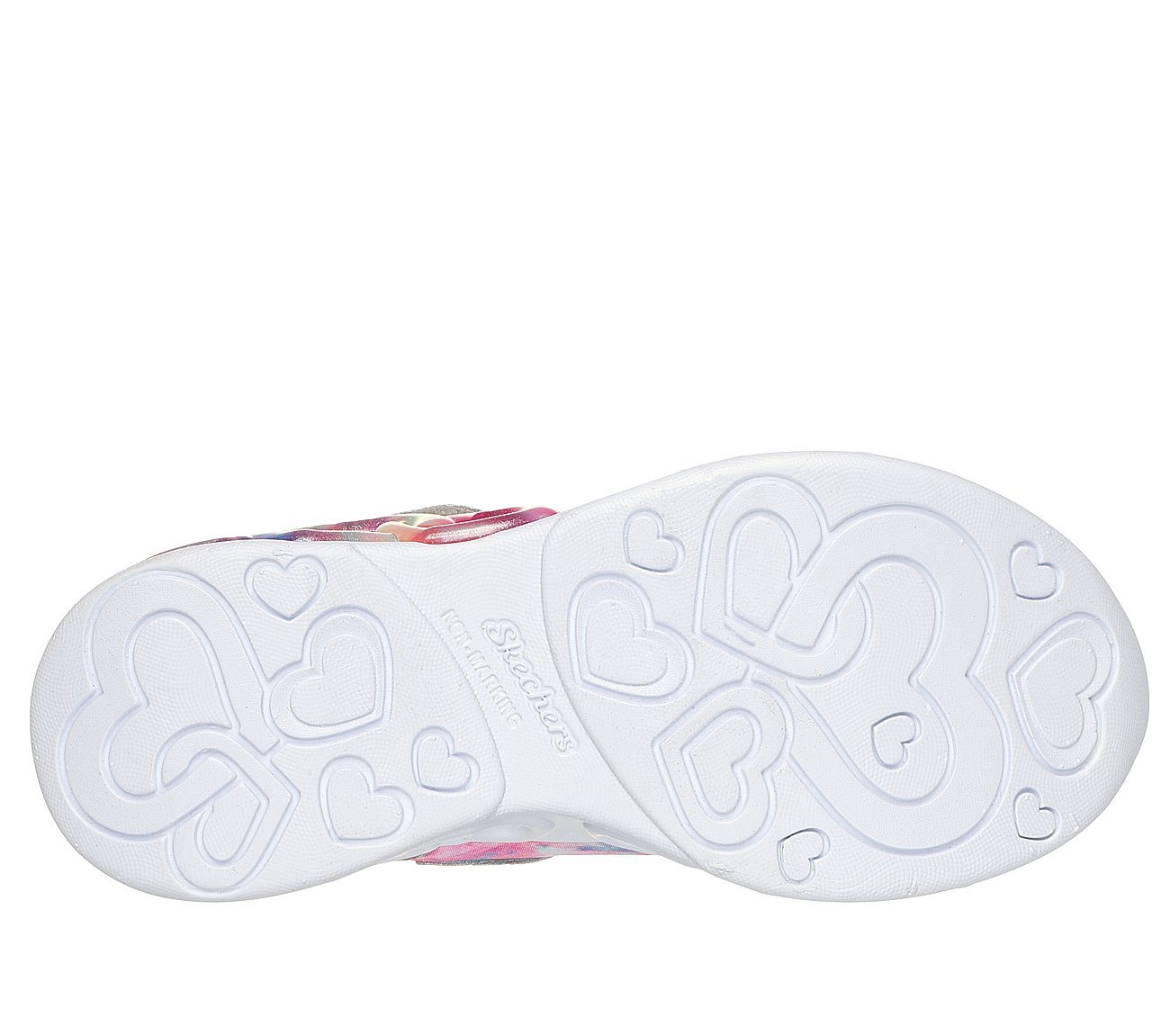 INFINITE HEART LIGHTS - COLOR, SILVER/MULTI Footwear Bottom View