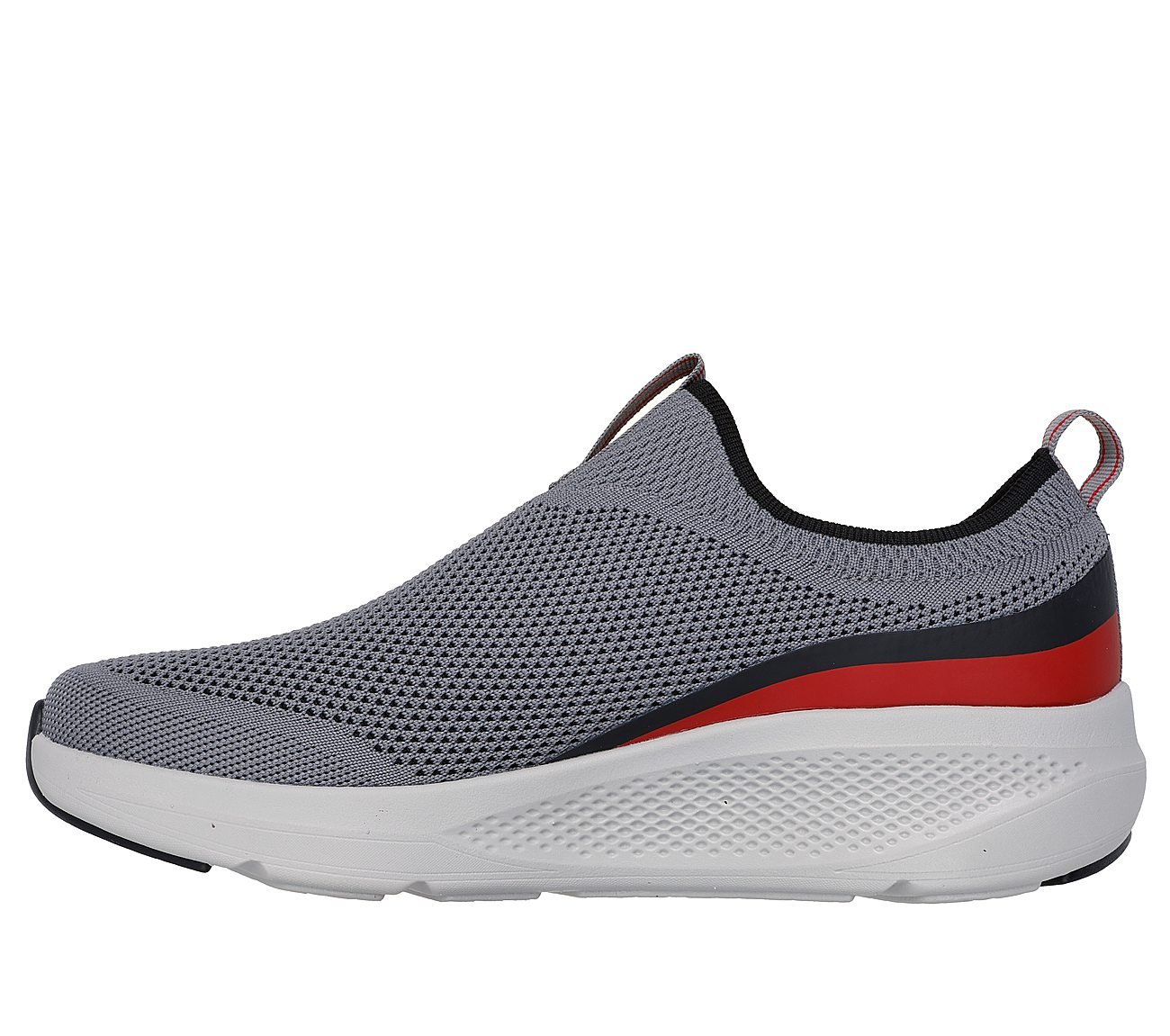 GO RUN ELEVATE - UPLIFT, GRAY/RED Footwear Left View