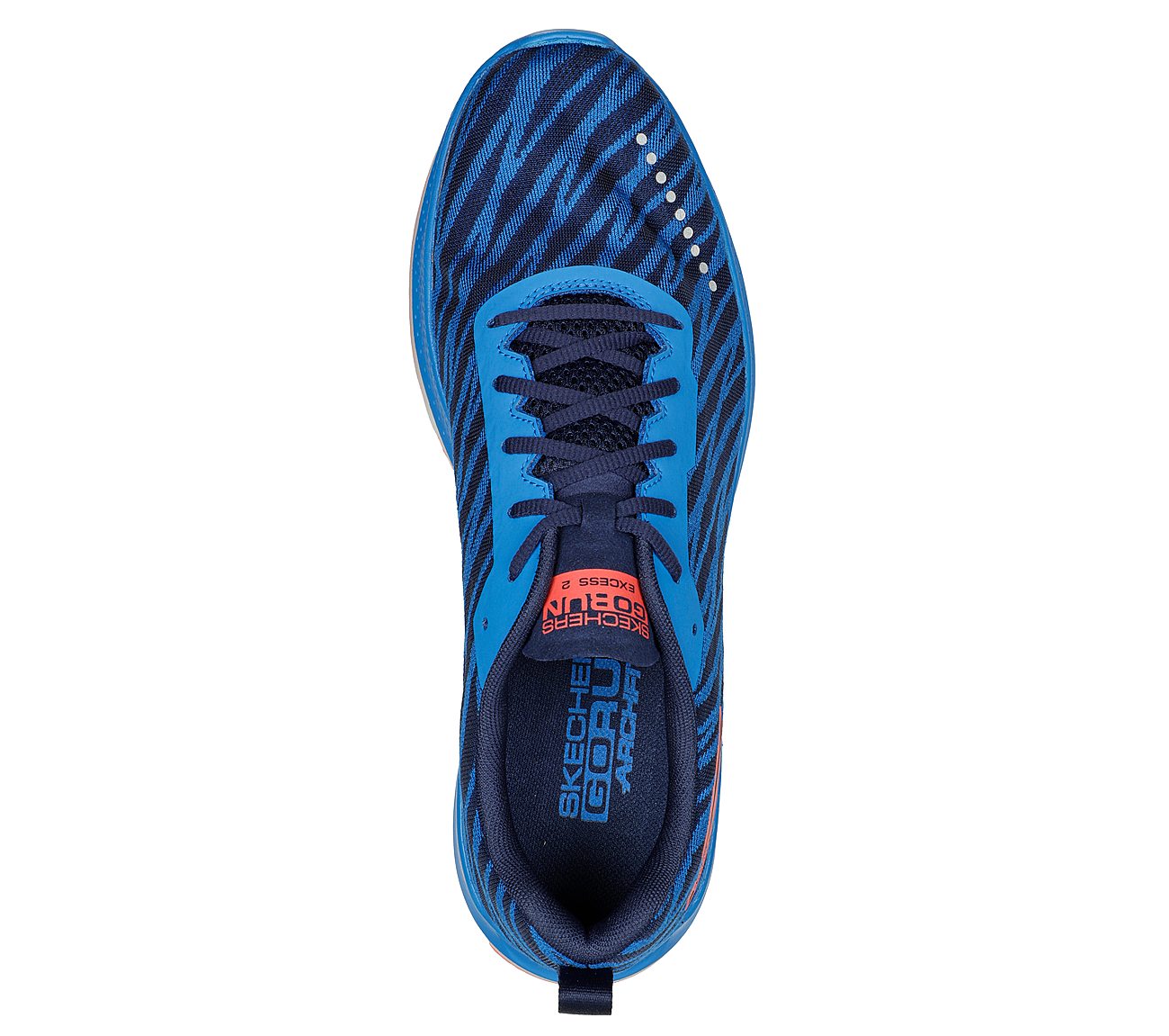 GO RUN RAZOR EXCESS 2, BLUE/NAVY Footwear Top View