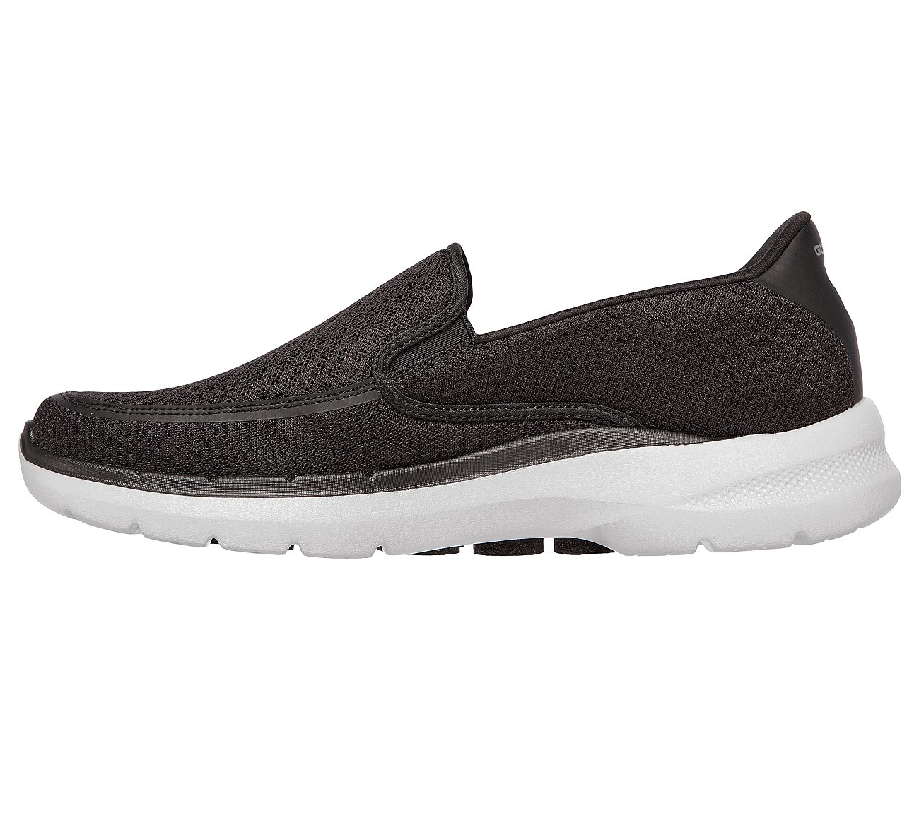 Skechers Black/Grey Go Walk 6 Orva Walking Shoes For Men Style ID ...