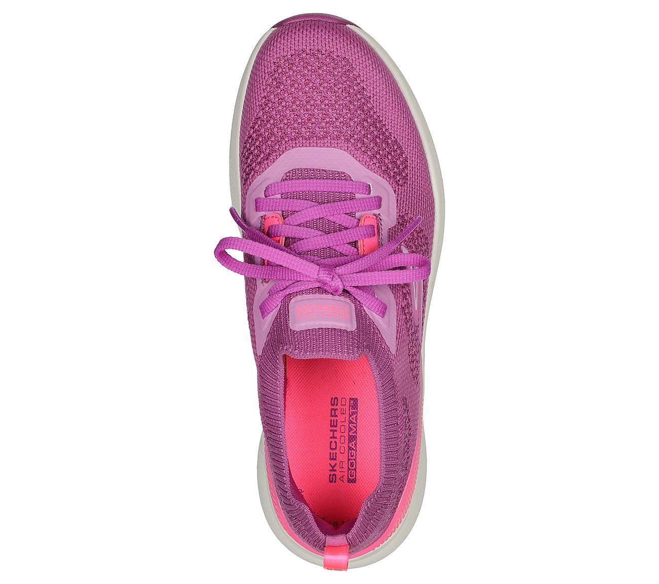 GO RUN PULSE - ROADIE, PINK/HOT PINK Footwear Top View