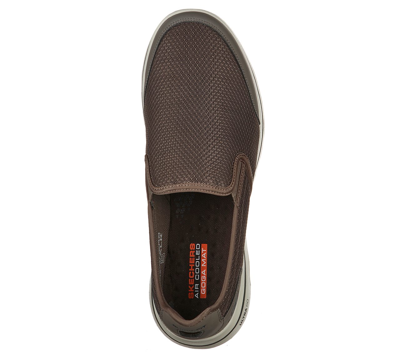 GO WALK 5 - DELCO, KKHAKI Footwear Top View