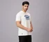 MUMBAI INDIANS DISTRESSED GRAPHIC TEE, WHITE